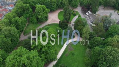 Parc De La Pepiniere - Nancy - Video Drone Footage