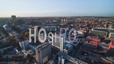 Wonderful Day, Establishing Aerial View Shot Of London Uk, United Kingdom - Video Drone Footage