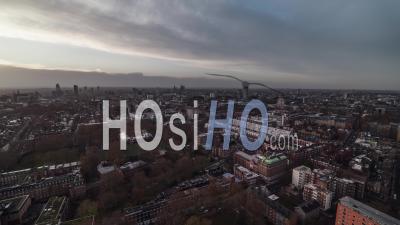Skyline Of British Capital, Establishing Aerial View Shot Of London Uk, United Kingdom - Video Drone Footage