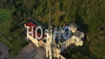 Basilica Of Bois-Chenu Monument Of Jeanne D’arc - Video Drone Footage