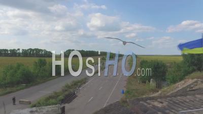 War In Eastern Ukraine - Video Drone Footage