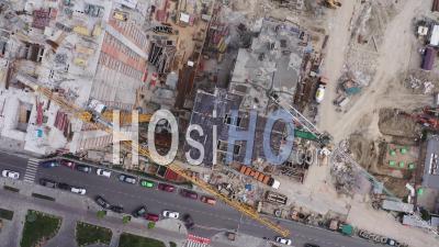 Construction Site - Video Drone Footage