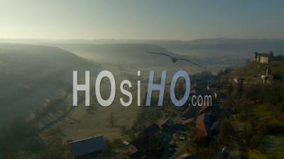 Belvoir Village With His Castle - Video Drone Footage