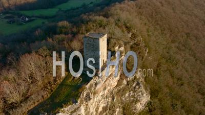 Tower's Casttle In Montferrand - Video Drone Footage