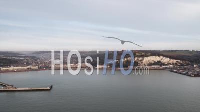 Vue Aérienne De Dover Uk, Kent, Angleterre, Royaume-Uni - Vidéo Par Drone