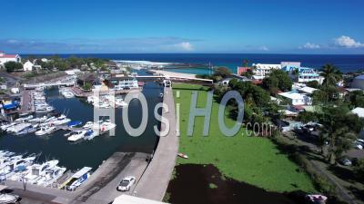 Port Of Saint-Gilles Les Bains, Reunion Island, Drone Point Of View, Part3