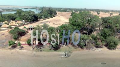 Afrika Unesco World Heritage A Sunny Day Senegal With Wildlife - Video Drone Footage