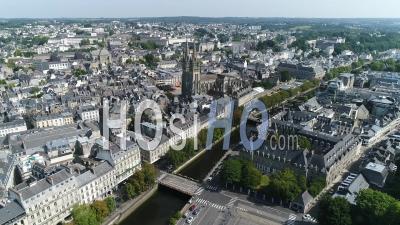 Quimper City - Video Drone Footage