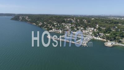 Port Des Heures Claires, Pond Berre, Istres - Video Drone Footage