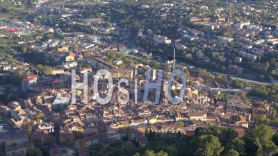Grasse City, Alpes-Maritimes, France - Video Drone Footage