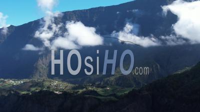 Reunion Island, Reunion National Park, Unesco World Heritage Site, Cilaos Cirque, Piton Des Neige - Video Drone Footage