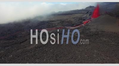Eruption Du Piton De La Fournaise, Vidéo Drone