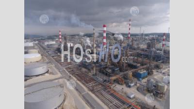 Lavera Petrochemical Site, Petroineos Refinery, Subsidiary Of Total And Ineos, Martigues, Bouches-Du-Rhone, France - Aerial Photography