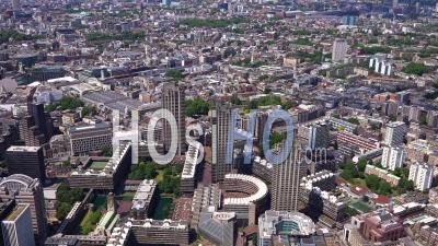 Barbican To St Paul's Cathedral Filmed By Helicopter