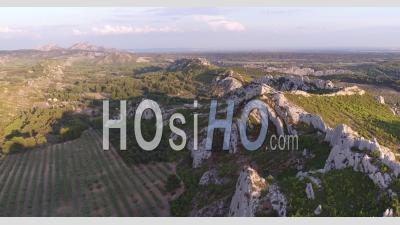 The Alpilles Mountain Range - Video Drone Footage
