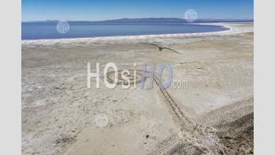 La Jetée En Spirale De Shrinking Great Salt Lake - Photographie Aérienne