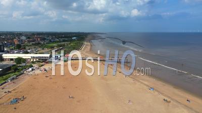 Skegness Beach And Pier, Filmed By Drone