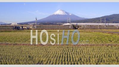  Japon, Honshu, Mont Fuji, Shinkansen Bullet Train - Vidéo Drone