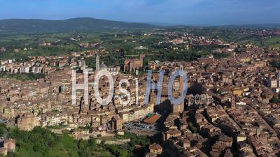 Italy, Tuscany, Siena, Unesco World Heritage Site - Video Drone Footage