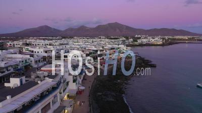 Spain, Canary Islands, Lanzarote, Playa Blanca - Video Drone Footage
