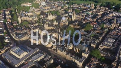 Oxford University And City Centre, Oxfordshire, England - Video Drone Footage