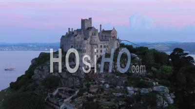  Mont Saint-Michel, Marazion, Près De Penzance, Cornouailles, Angleterre - Vidéo Par Drone