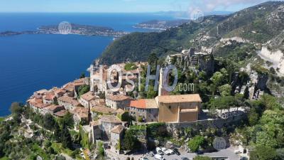 Aerial View Of Eze On The French Riviera - Photo Drone 
