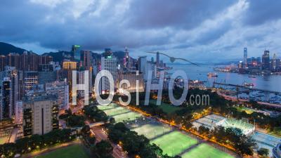 Victoria Park And Central District Of Hong Kong Island, Hong Kong, China