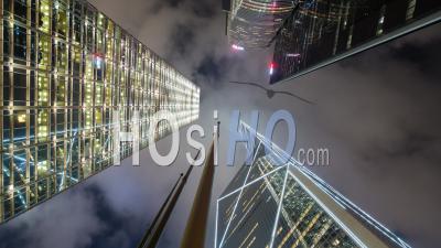 Low Angle View Of Skyscrappers, Central, Hong Kong Island, Hong Kong, China 
