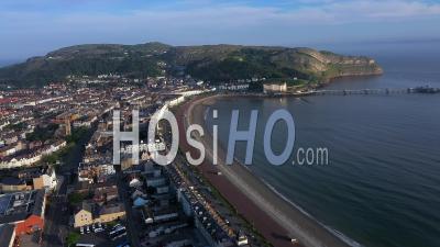 Aerial Of Llandudno, Gwynedd, North Wales, United Kingdom - Video Drone Footage