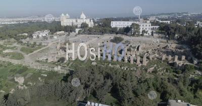 Ruines De Carthage, Tunisie - Photo Aerienne Par Drone