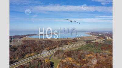 Pumped Storage Hydroelectric Plant - Aerial Photography