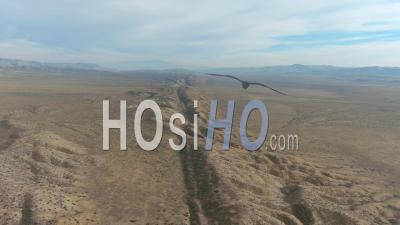 Dramatic Aerial Over The San Andreas Earthquake Fault On The Carrizo Plain In Central California - Video Drone Footage