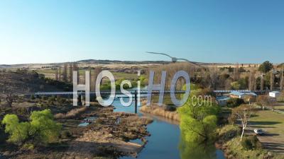 2020 - An Excellent Aerial Shot Of Snowy River In New South Wales, Australia - Video Drone Footage