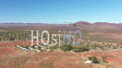 2021 - Excellent Aerial Shot Of Trees Dotting The Desert In Paraburdoo, Australia - Video Drone Footage