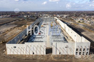 Shopping Mall Replaced By E-Commerce Development - Aerial Photography
