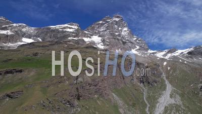 Le Cervin, Matterhorn, Italian Side, Viewed From Drone