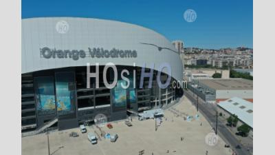 Marseille, Velodrome Stadium And Le Prado, Bouches Du Rhone, France - Aerial Photography