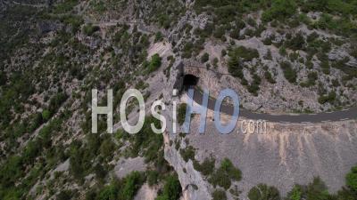 The Gorges De La Nesque At The Foot Of Mont Ventoux, Vaucluse, France, Viewed From Drone