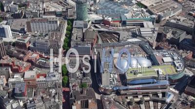 Birmingham New Street Station And The Bull Ring, Birmingham, Seen From A Helicopter