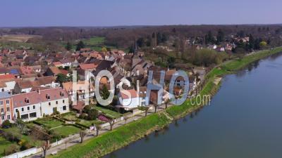 Ousson-Sur-Loire, Loiret, France - Drone Point Of View