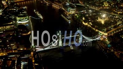 Tower Bridge, Tower Of London, The Shard, City Of London And River Thames At Night, London