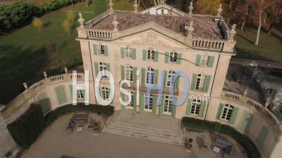 Tourreau Castle, Sarrians, Vaucluse, France - Video Drone Footage