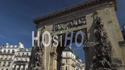 Porte Saint Denis Paris – Ground Footage