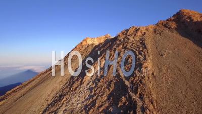 Sunrise On Teide Volcano In The Canary Islands, Filmed By Drone 03