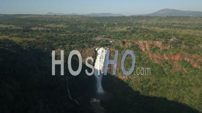 A Waterfall In Mpumalanga South Africa - Video Drone Footage