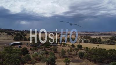 Aerial Shot Of The Typical West Australia Country Side - Video Drone Footage