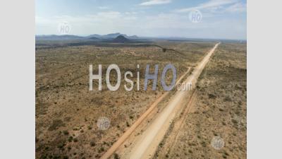Desert Road C24 Nearby Rehoboth, Namibia - Aerial Photography