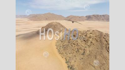 Desert Landscape On Road D1273 Nearby Solitaire, Namibia - Aerial Photography