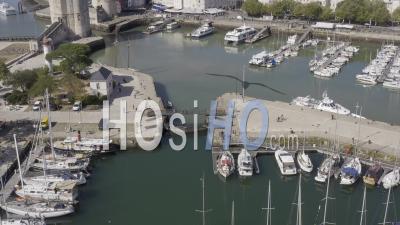 Drone View Of La Rochelle, The Old Port